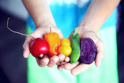 Dietary Changes for Cancer Prevention - fresh vegetable on man hand pic