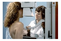 mammography procedure at a doctor's office