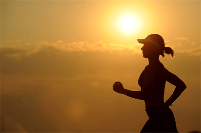 having an abundance of balanced energy - cancer prevention - sunset run pic